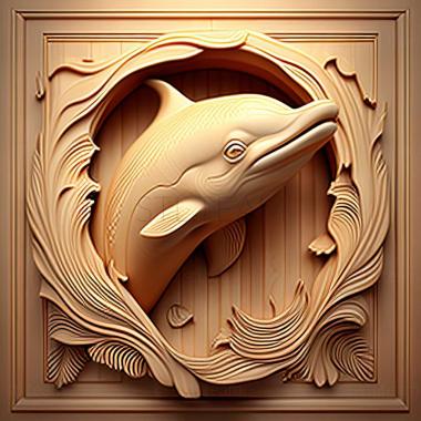 3D model Winter dolphin famous animal (STL)